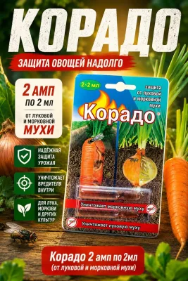 Корадо 2 амп по 2мл (от луковой и морковной мухи) *100
