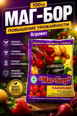 Маг-бор 100гр (повышение урожайности) Агровит *80
