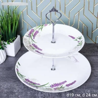 Фруктовница 2-х ярус опал WG-2/LYGP75/P95 18142 *12