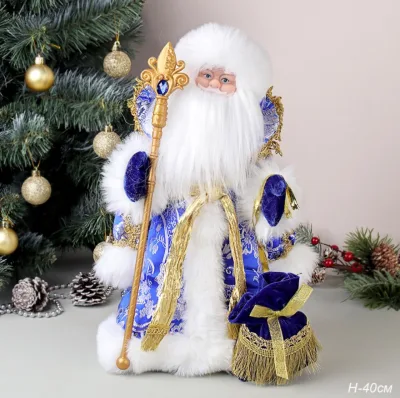 Фигурка Дед Мороз 40см + бантик музыкальн 21А11-16 *18