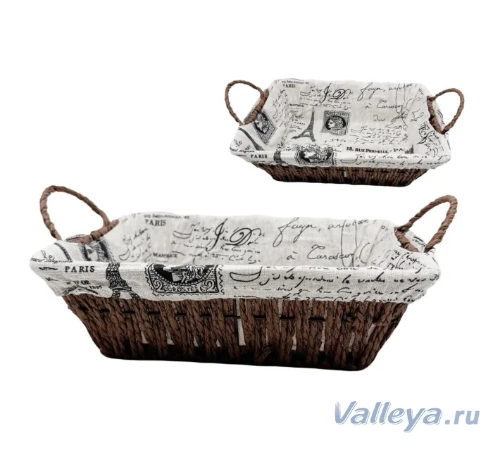 Корзинка прямоугольная 27х21см *200