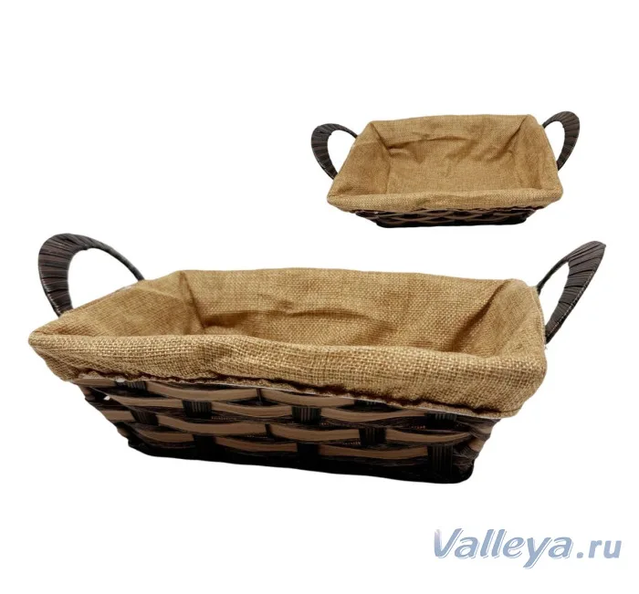 Корзинка прямоугольная 27х20см *200
