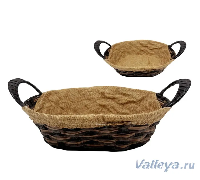 Корзинка овальная 21х27см *200