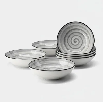 Салатник 7" 19см "Magic grey" *36