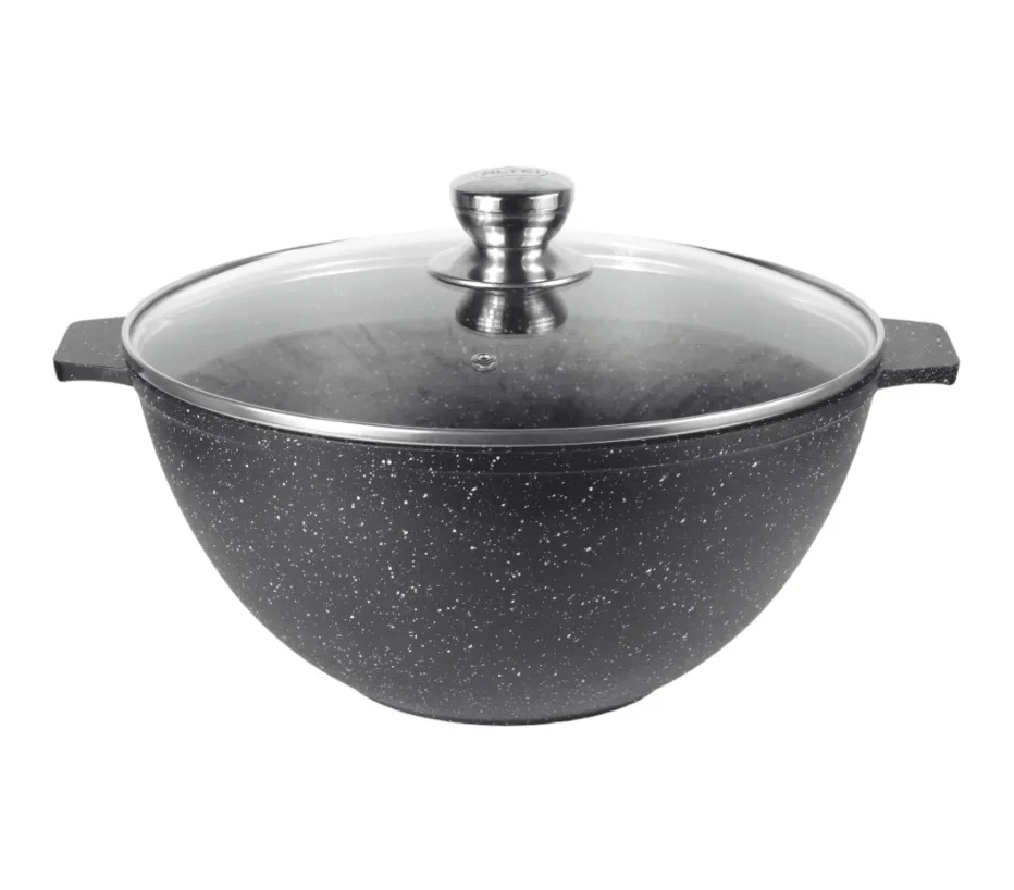 Казан для плова 6,0л АП Granit Perfection black стекл/кр *4