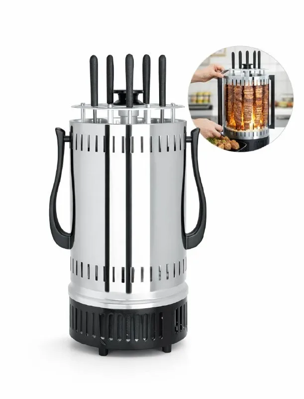 Электрошашлычница MAXTRONIC 1000Вт 5 шампуров *5
