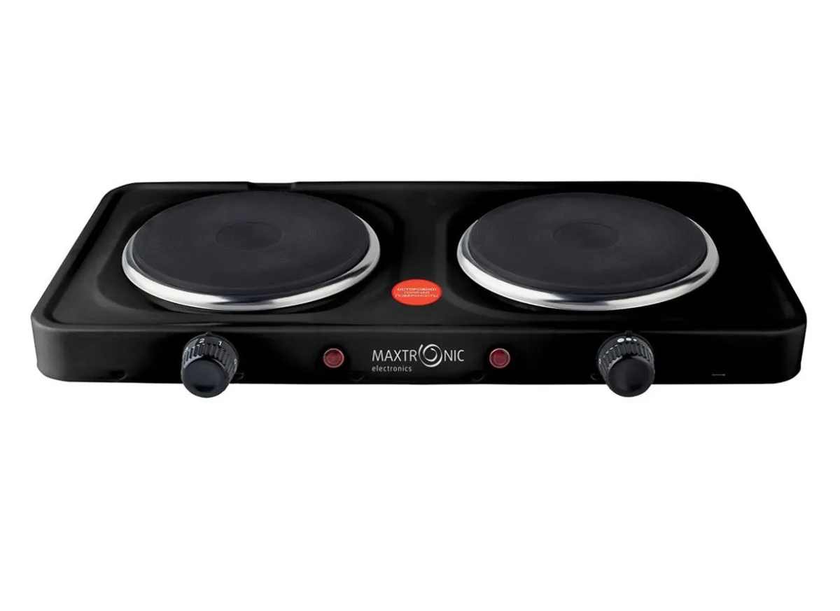 Плита электр MAXTRONIC MAX-AT-002BH черная 2КВт 42,5*20,5см