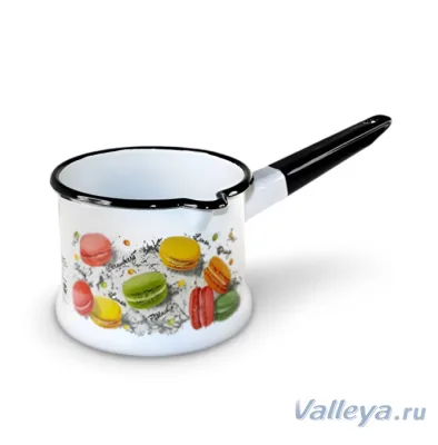 КЕРЧ Ковш 1,0л без крышки Цветное печенье белый *8