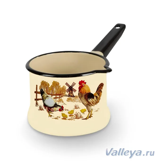 КЕРЧ Ковш 1,0л без крышки Подворье слоновый *8