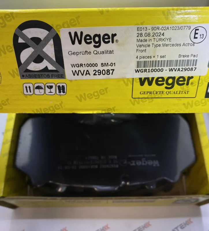 Тормозные колодки передние 29087 WGR10000BS