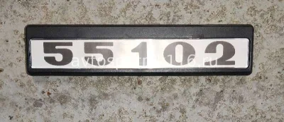 Табличка кабины 55102