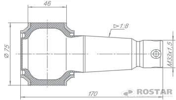 Палец РМШ 3511 (для облегченных штанг) РОСТАР
