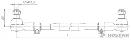 Тяга рулевая поперечная 5320 (Ростар)