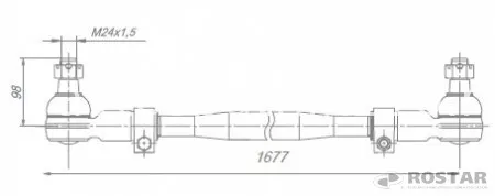 Тяга рулевая поперечная 5320/5297 (Ростар)