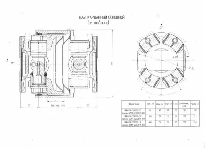 Проставка карданного вала 65111