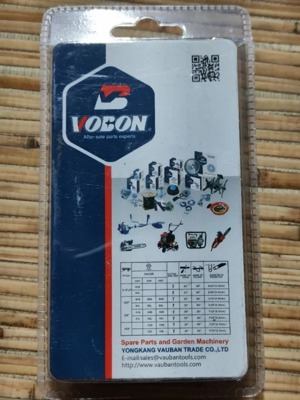 Цепь VOBON 64 зв. 0,325" LP-1.3 мм. круглый зуб (блистер)