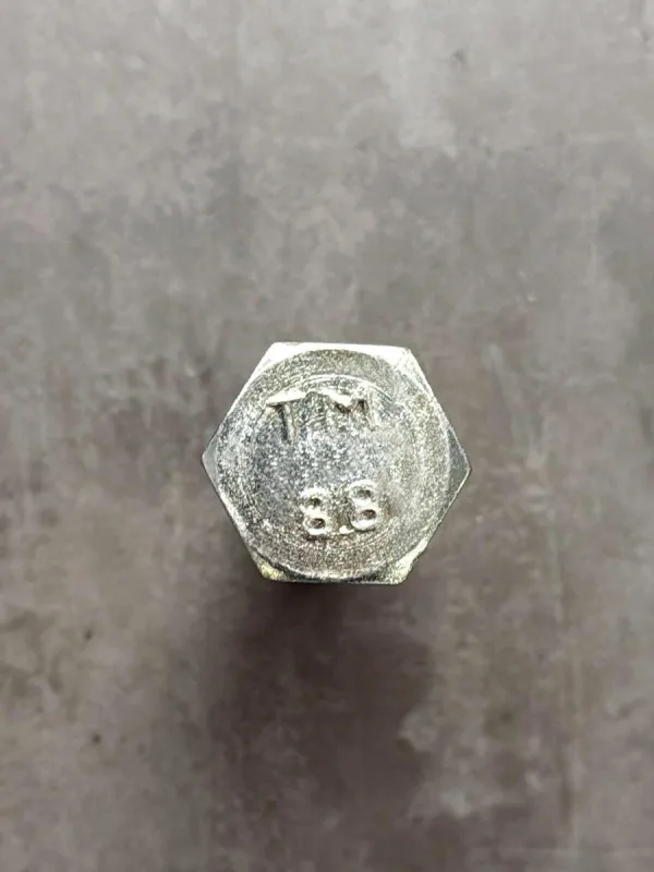 Болт М20х100х1,5 DIN 960 класс прочности 8.8 оцинкованный