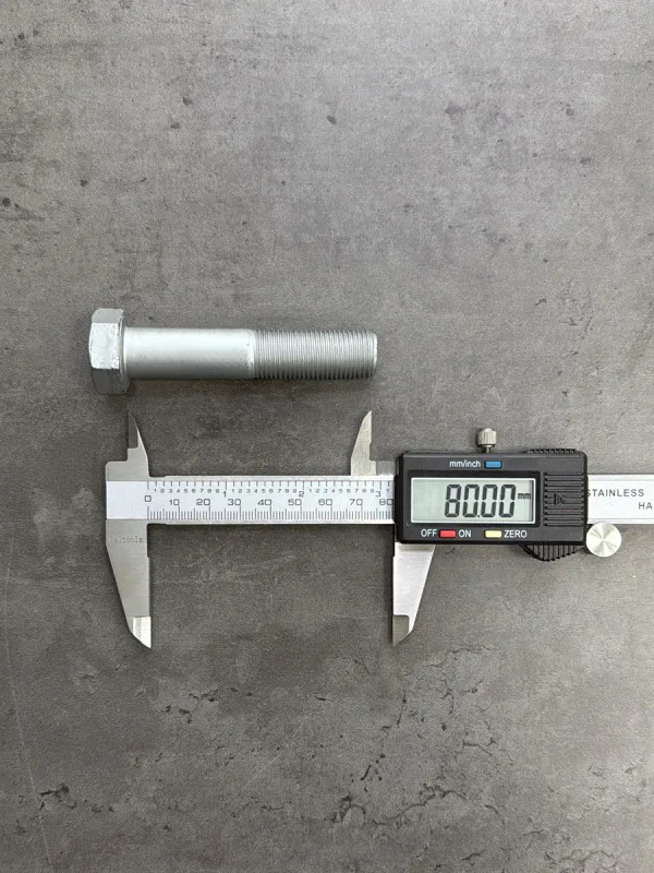 Болт М16х80х1,5 DIN 960 класс прочности 10.9 оцинкованный