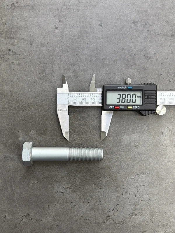 Болт М16х80х1,5 DIN 960 класс прочности 10.9 оцинкованный
