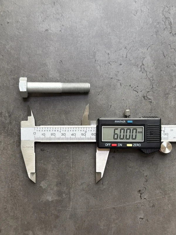 Болт М10х60х1,25 DIN 960 класс прочности 10.9 оцинкованный