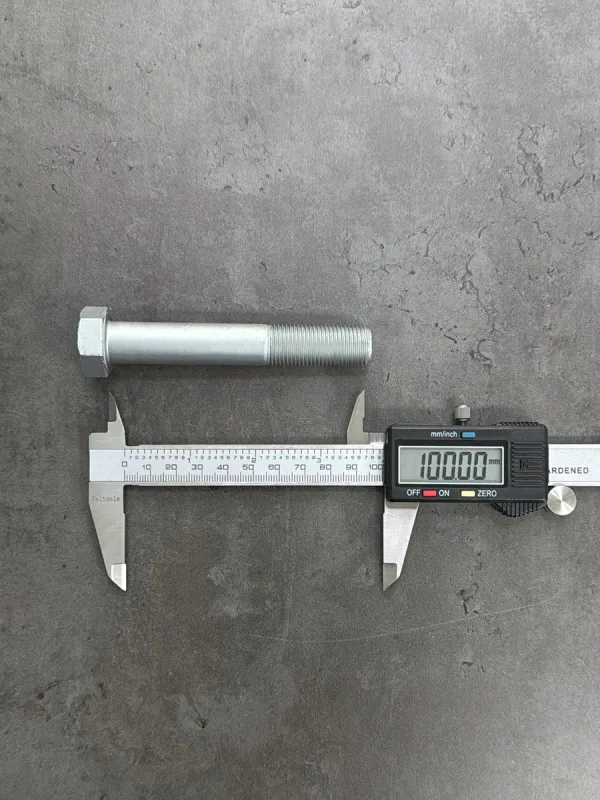 Болт М16х100х1,5 DIN 960 класс прочности 8.8 оцинкованный