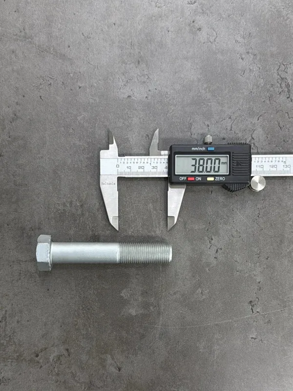 Болт М16х90х1,5 DIN 960 класс прочности 8.8 оцинкованный