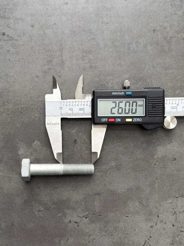 Болт М10х55х1,25 DIN 960 класс прочности 8.8 оцинкованный