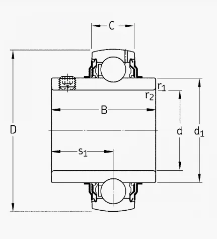 Подшипник UC214 Китай