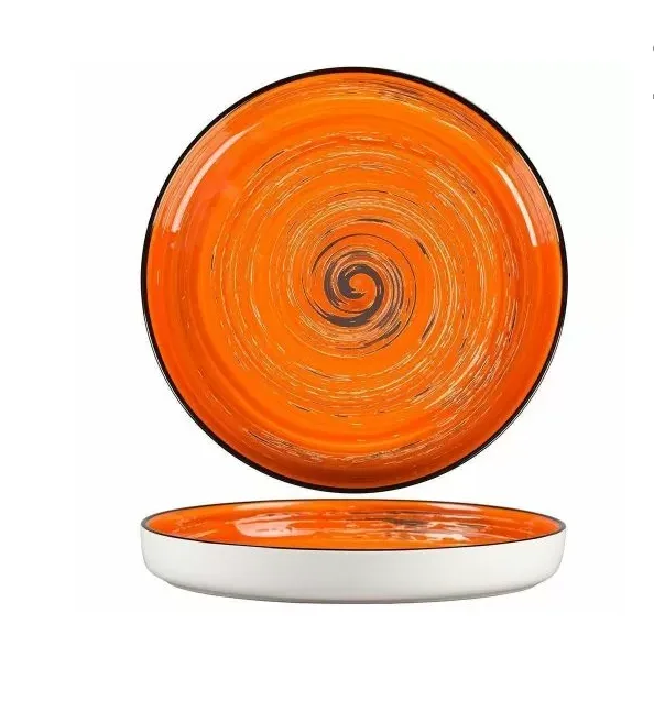 Тарелка с бортом Texture Orange Circular 23 см