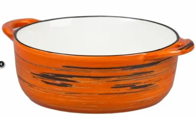 Чашка для супа Texture Orange Circular 14,5 см, h 5,5 см, 580 мл, P.L. Proff Cuisine