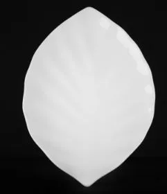 Блюдо декор.''ЛИСТ'' 12'' (300мм)[ivory LQ-Q146]