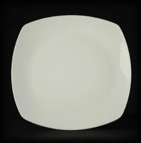 Тарелка квадратная 10'' (255мм)[ivory LQ-QD0128D]
