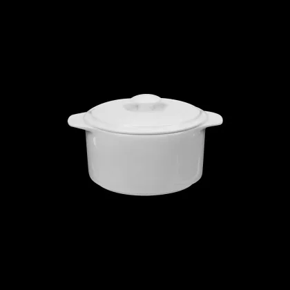 Горшок с крышкой 4" 300мл[ivory LQ-Q2210, LQ-QGT00