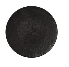 Тарелка мелкая 8'' 210мм, черный "Corone Grafica"