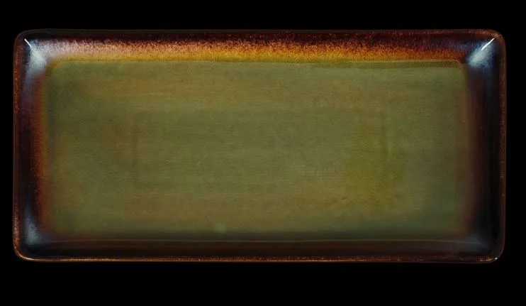 Блюдо прямоугольное «Corone Verde» 340х162 мм синий+зеленый