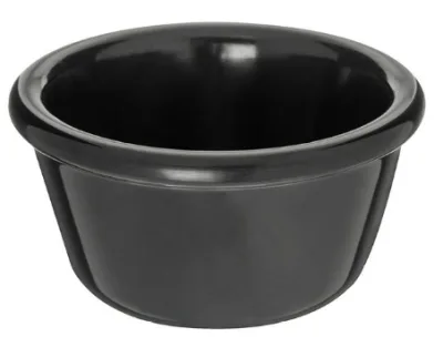 Соусник; пластик; 120мл; D=85, H=45мм; черный