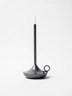 Лампа настол. d=11 см. h=25,5 см. 1 цв., 3 реж. ярк. алюм., серая LED CANDLE MGline /1/20/ ТП