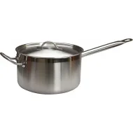 Сотейник 4 л нерж.тройное дно d=200 h=125, с двумя ручками, ИНДУКЦИЯ, LUXSTAHL