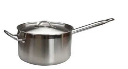 Сотейник 3,8 л. нерж. d=20 см. h=12 см. с крыш. тройн дно (индук)MGsteel(19140)(С23S178KL)/1/4/