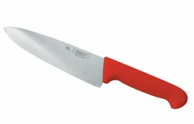 Шеф-нож PRO-Line 20 см, красная пластиковая ручка, P.L. Proff Cuisine