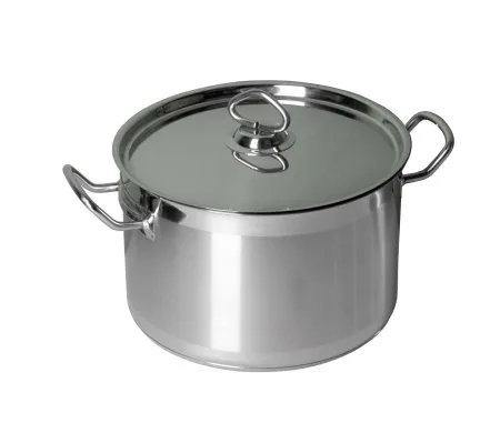Кастрюля 7,0 л. нерж. d=26 см. h=15 см. тройное дно с крышк. (индукция) MGsteel /1/ (19007)
