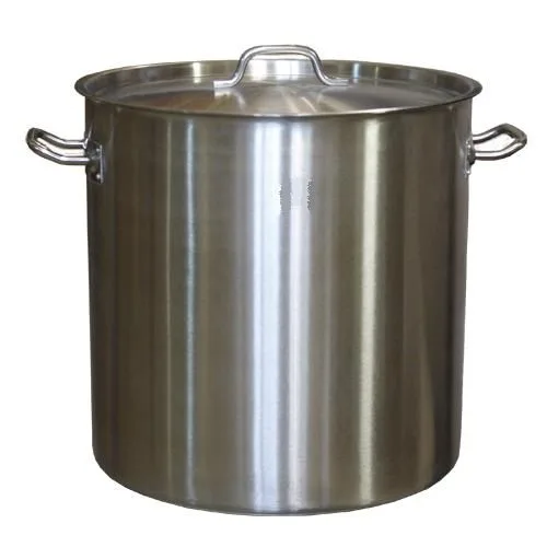 Котел 50 л. нерж. d=40 см. h=40 см. тройное дно с крышк. (индукция) MGsteel /1/ (19050)