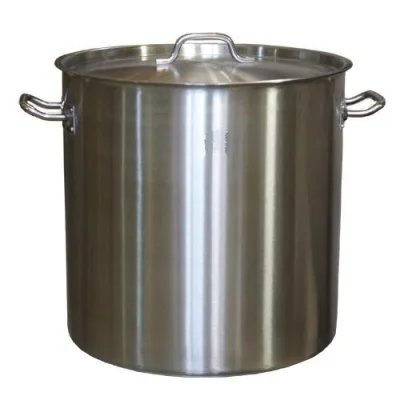 Котел 50 л. нерж. d=40 см. h=40 см. тройное дно с крышк. (индукция) MGsteel /1/ (19050)