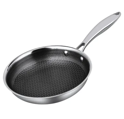 Сковорода d=24 см, h=4.5cм, "Honeycombs", нерж.3-х слойная. Индукция, P.L. - ProffCuisine