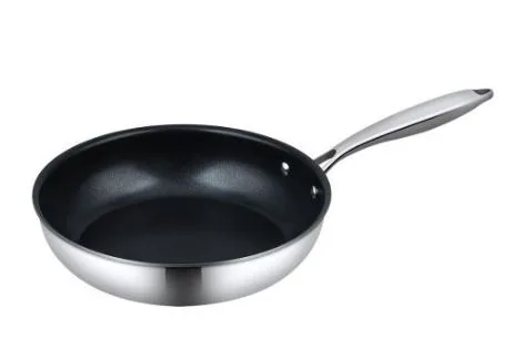 Сковорода 26 см, h 4,5 см New Kitchen нерж. с антиприг. покр.3-х слойная ИНДУКЦИЯ P.L. Proff Cuisine