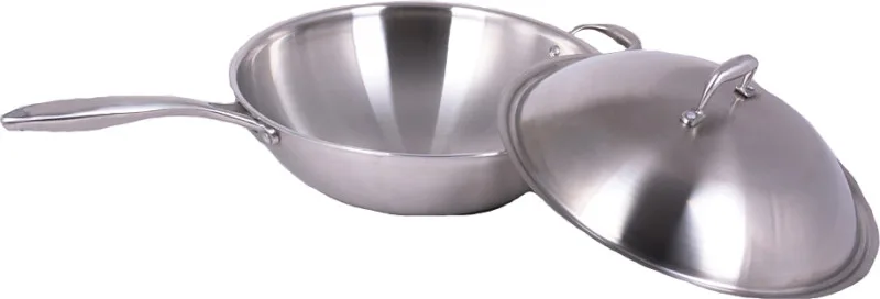 Сковорода WOK из нержавеющей стали INDOKOR WIND36BL 36см