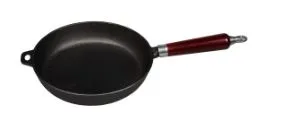 Сковорода с деревянной ручкой, 24 см, чугун, P.L. Proff Cuisine