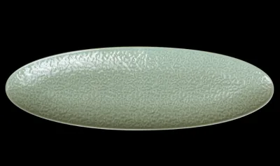 Блюдо овальное 17'' 440х140х23мм, зеленый "Corone Nori"