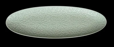 Блюдо овальное 14'' 356х114х21мм, зеленый "Corone Nori"