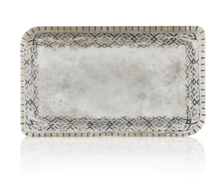 Блюдо прямоугольное 24*15 cм, фарфор,серия "Rug", By Bone